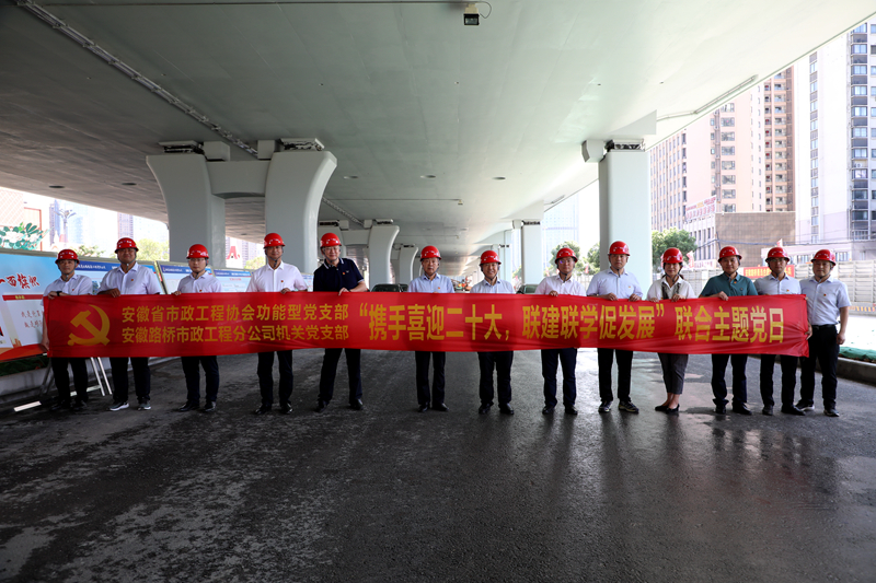 市政分公司機(jī)關(guān)黨支部和安徽省市政協(xié)會功能型黨支部聯(lián)合開展主題黨日活動(dòng)1